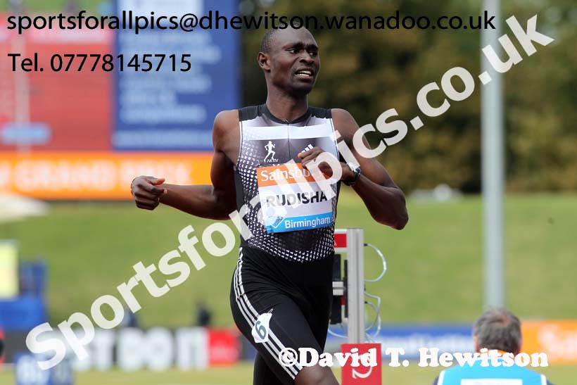 David Rudisha wins the 600 metres at the Sainsbury's Birmingham Grand Prix. Photos: David T. Hewitson/Sports for All Pics